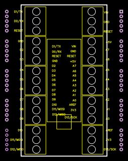 ARDUINO NANO SHIELD EXPANSION BORNERA Resources EasyEDA