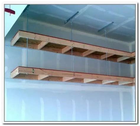 Garage shelf | Diy overhead garage storage, Overhead garage storage, Garage storage shelves diy