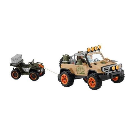 SCHLEICH Figurine 42410 Véhicule tout terrain avec treuil