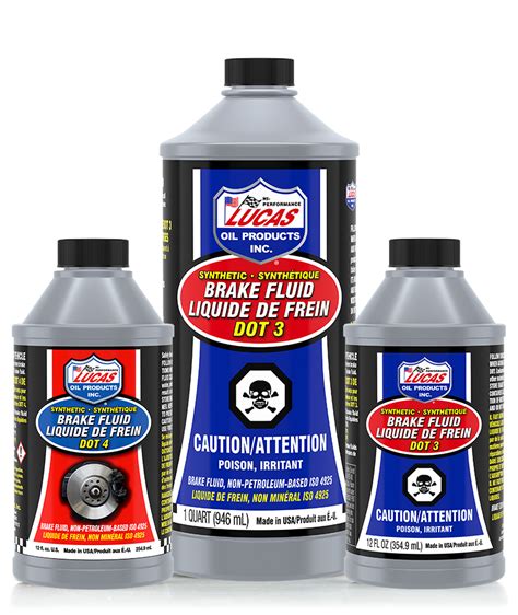 Synthetic Brake Fluid Dot 3 4 Lucas Oil Products