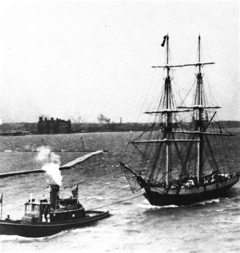 Uss Niagara Replica Under Tow Of The Tug Buffalo