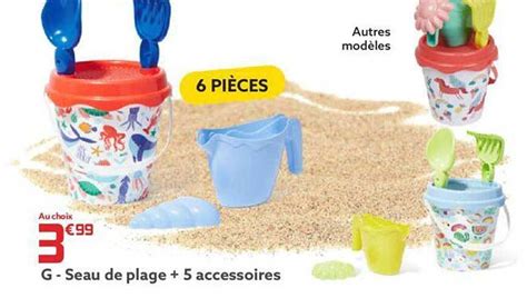 Promo Seau De Plage Accessoires Chez Gifi Icatalogue Fr