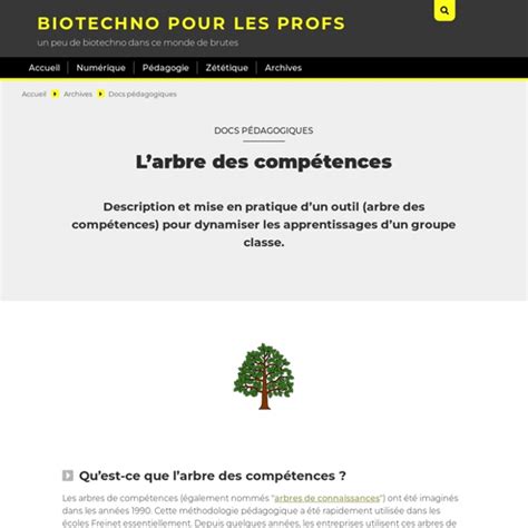 Larbre Des Compétences Pearltrees