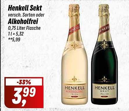 Henkell Sekt Oder Alkoholfrei Angebot Bei Simmel 1Prospekte De