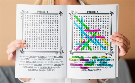 Spanish Bible Word Search Large Print Sopa De Letras De La Biblia Versículos De Ánimo Y