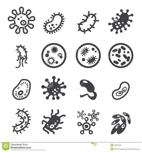 Bacteria Icon Stock Vector Illustration Of Microbe Biology 57521528