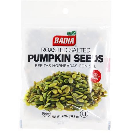 Pumpkin Seeds Roasted Salted 2 Oz Bodega Badia