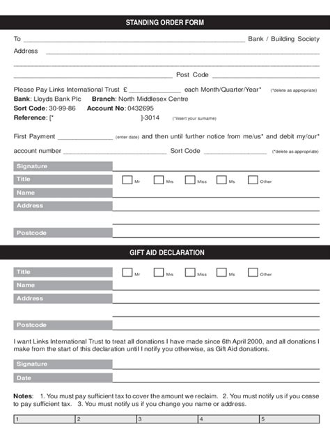 Fillable Online Standing Order Form Indd Fax Email Print Pdffiller