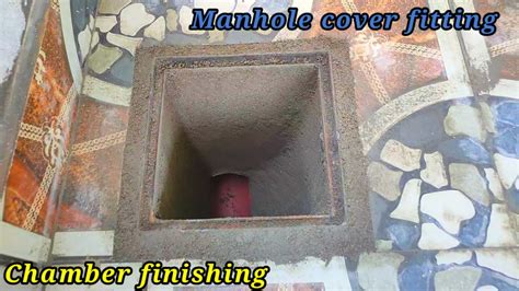 How To Install Manhole Cover Chamber Finishing Drainage Pipe Line Youtube