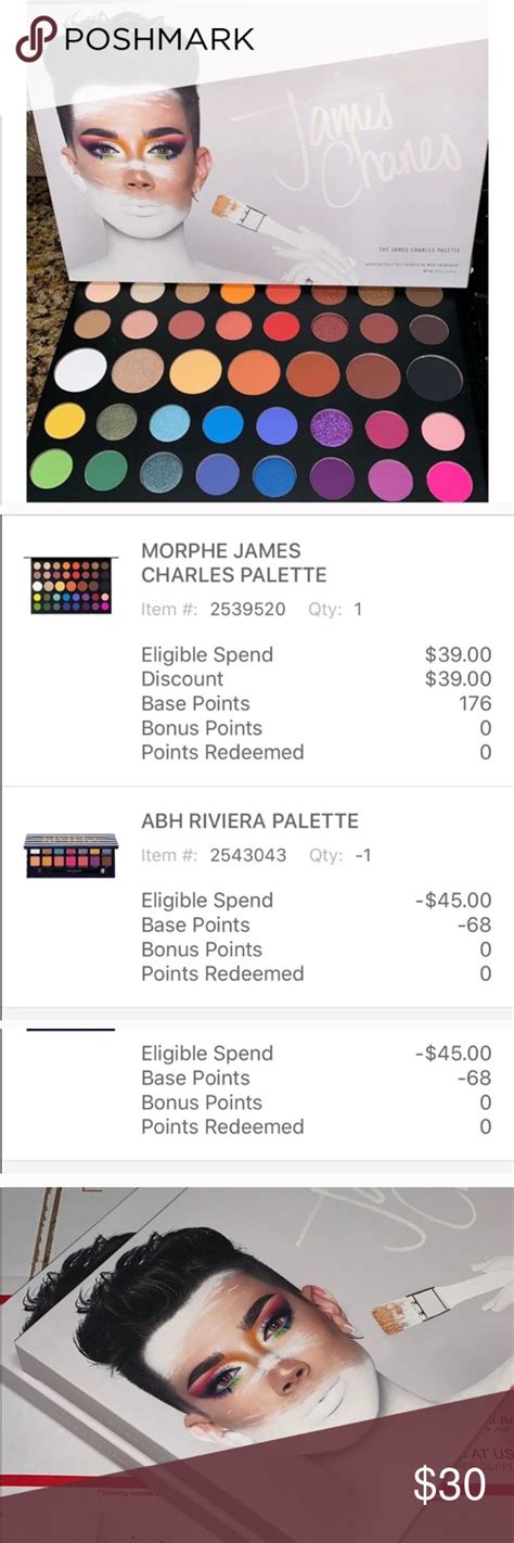 Morphe X James Charles Eyeshadow Palette Eyeshadow Eyeshadow Palette