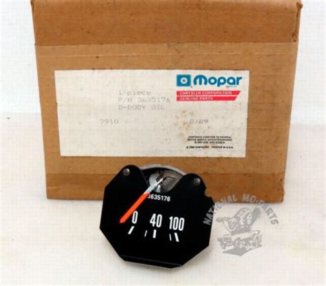 Nos Mopar Oil Gauge Thru Dodge Truck D W Series Models