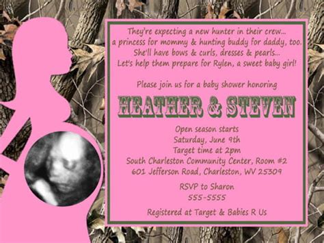 Download Camouflage Baby Shower Invitations Beeshower