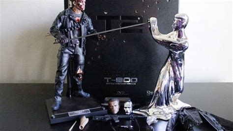 Terminator 2 Judgement Day T 800 1 6 Scale Hot Toys Dx 13 Figure Stop Motion Review Youtube