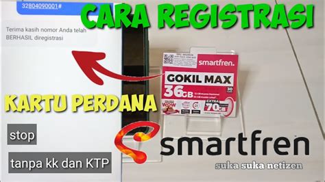 Rahasia Konter Cara Registrasi Kartu Perdana Smartfren YouTube