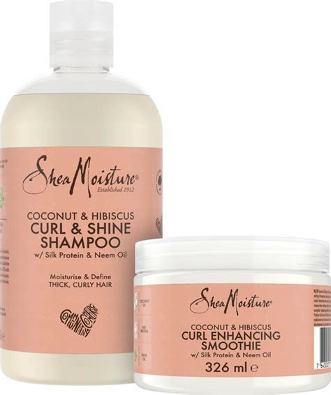 Shea Moisture Coconut And Hibiscus Geschenkset Curl And Shine Shampoo