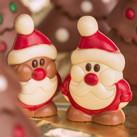 Père Noël en chocolat au lait Idée cadeau pour Noël