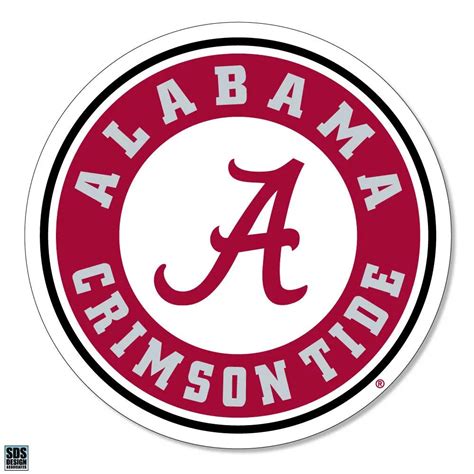 Alumni Hall Bama Alabama Circle Logo 3 Decal Alumni Hall The