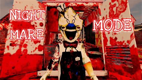 Ice Scream New Nightmare Mode Mod Gameplay Youtube