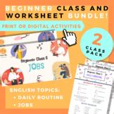 BUNDLE English Beginner Lesson 5 Daily Routine ESL TEFL EFL