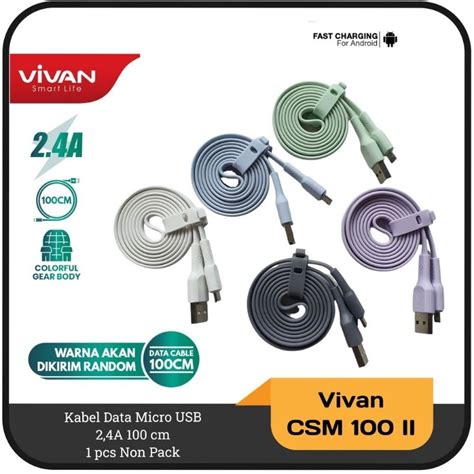 Jual Kabel Data Micro Vivan Csm Ii Fast Charging A Shopee Indonesia