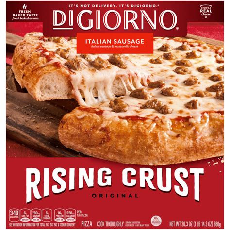 Rising Crust Italian Sausage Frozen Pizza Official Digiorno