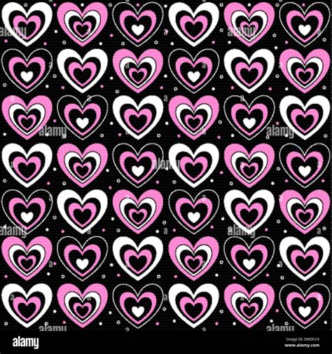 hearts on a black background Stock Vector Image & Art - Alamy