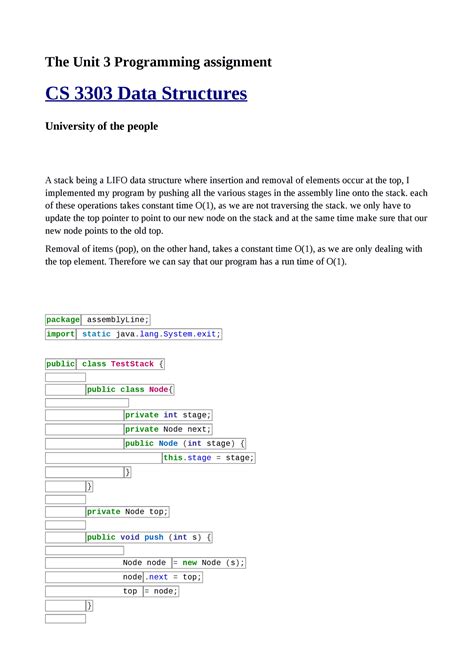 Cs The Unit Programming Assignment University Of The People