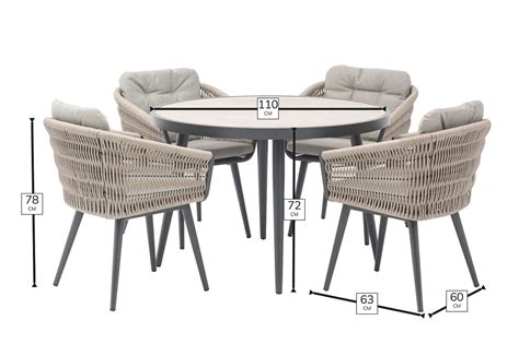 Bramblecrest Mauritius 4 Seat Dining Set With Parasol Tong Garden Centre