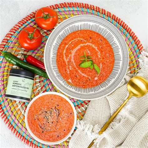 Paprika Tomaten Gazpacho Basenfasten