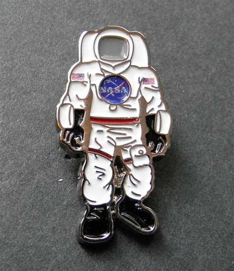 Nasa Spaceman Astronaut Lapel Pin Badge 3 4 X 1 25 Inches Etsy