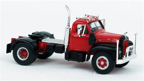 Br Ho Scale Brekina Mack B Truck Tractor Red Black