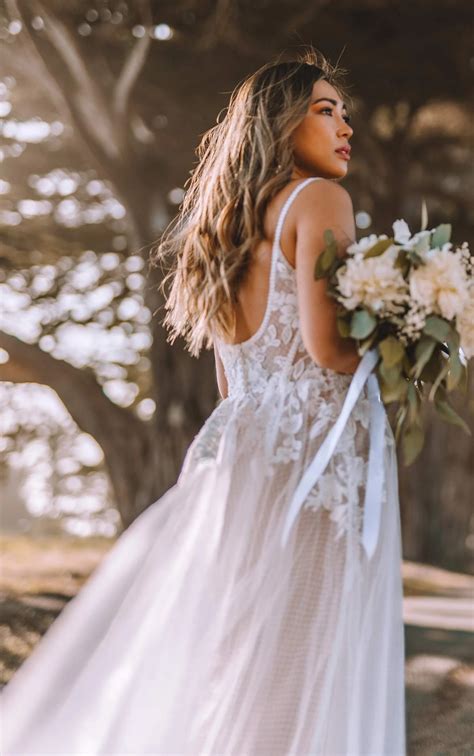 Floral Wedding Dress With Bohemian Lace All Who Wander