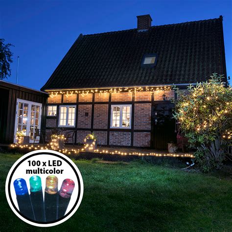 Pro Connect Deluxe Multicolor Lyskæde 100 LED 10 m Ekstra Udendørs