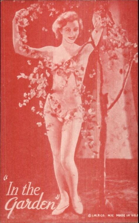 Nude Sexy Showgirl Pin Up Exhibit Mutoscope Card RED TINT SERIES IN THE