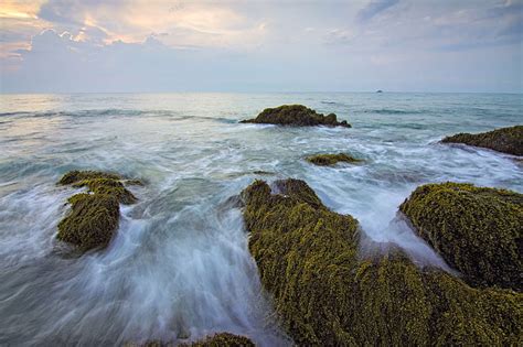 Beach Clouds Dawn Dusk Evening Landscape Long Exposure Moss