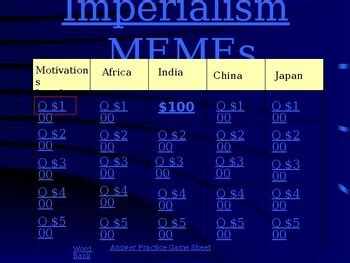 What do you meme: Neo-Imperialism by Mr Ts Teaching Tools | TPT