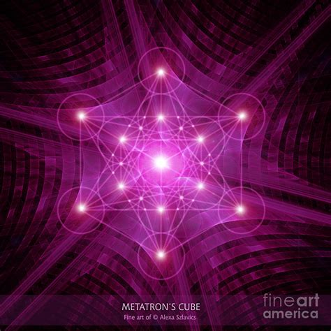 Metatron S Cube Digital Art By Alexa Szlavics Fine Art America