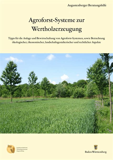 PDF Moderne Agroforstsysteme mit Werthölzern Leitfaden für Praxis