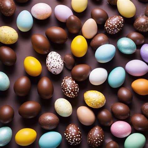 Premium Photo Indulge In Decadent Delights Tempting Chocolate Eggs