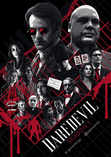 Daredevil Season 1 Poster By Genzo