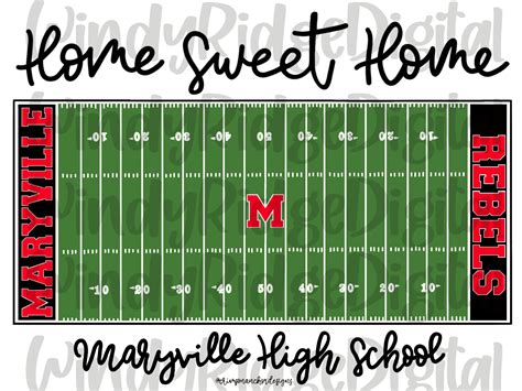 Maryville High School Football Field Png File For Sublimation Etsy