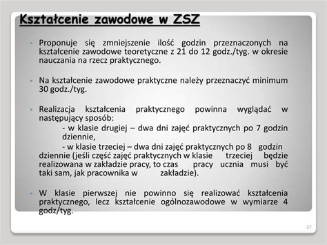 PPT Zapoznanie z kierunkiem zmian w kształceniu zawodowym PowerPoint