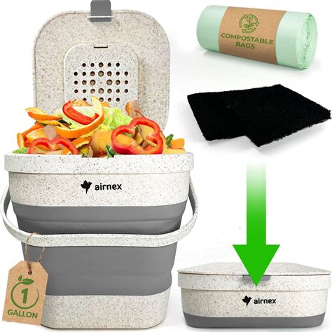 Joseph Joseph Intelligent Waste Stack 4 Kitchen Food Waste Compost