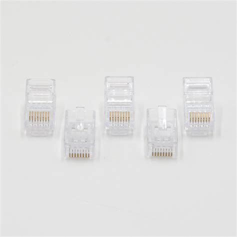 Communication Cat6 Ez Rj45 Pass Through Connector 8p8c Plug China Cat6 Utp Plug And 8p8c Connector