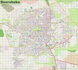 Beersheba Maps | Israel | Maps of Beersheba (Be'er Sheva)