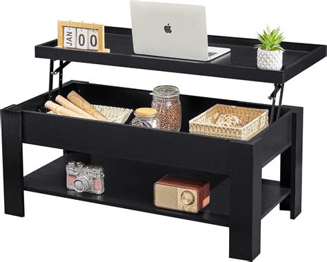 Amazon Vecelo Lift Top Coffee Table With Storage Shelf And Hidden