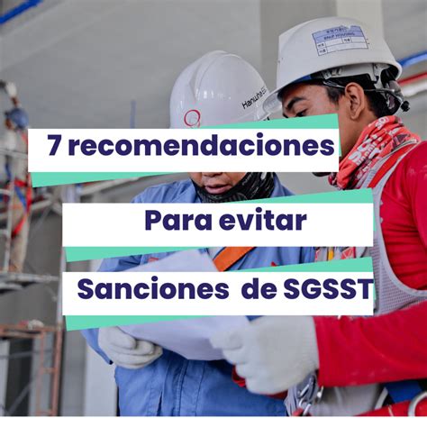 Consejos Para Evitar Sanciones Por No Implementar El Sgsst