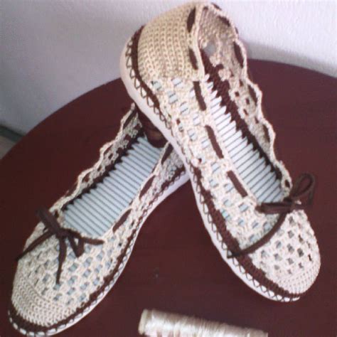 Best Zapato Tejido En Crochet Totalmente Hecho A Mano Calzado Para