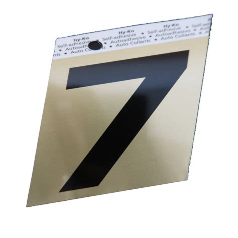 Gold Aluminum Numberletters 3″ 7 My Sign Station