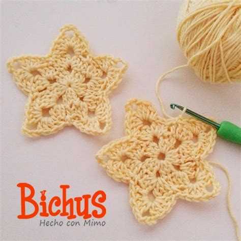 TEJER GANCHILLO CROCHET Estrella De Ganchillo Patron Gratis